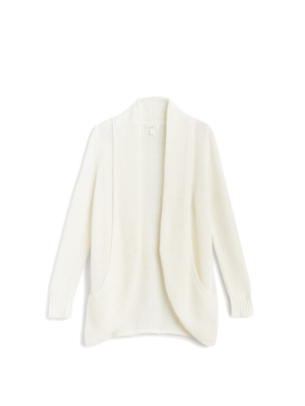 Market & Spruce Tabatha Waffle Knit Cotton Blend Cocoon Cardigan, XL Off white - Picture 2 of 13
